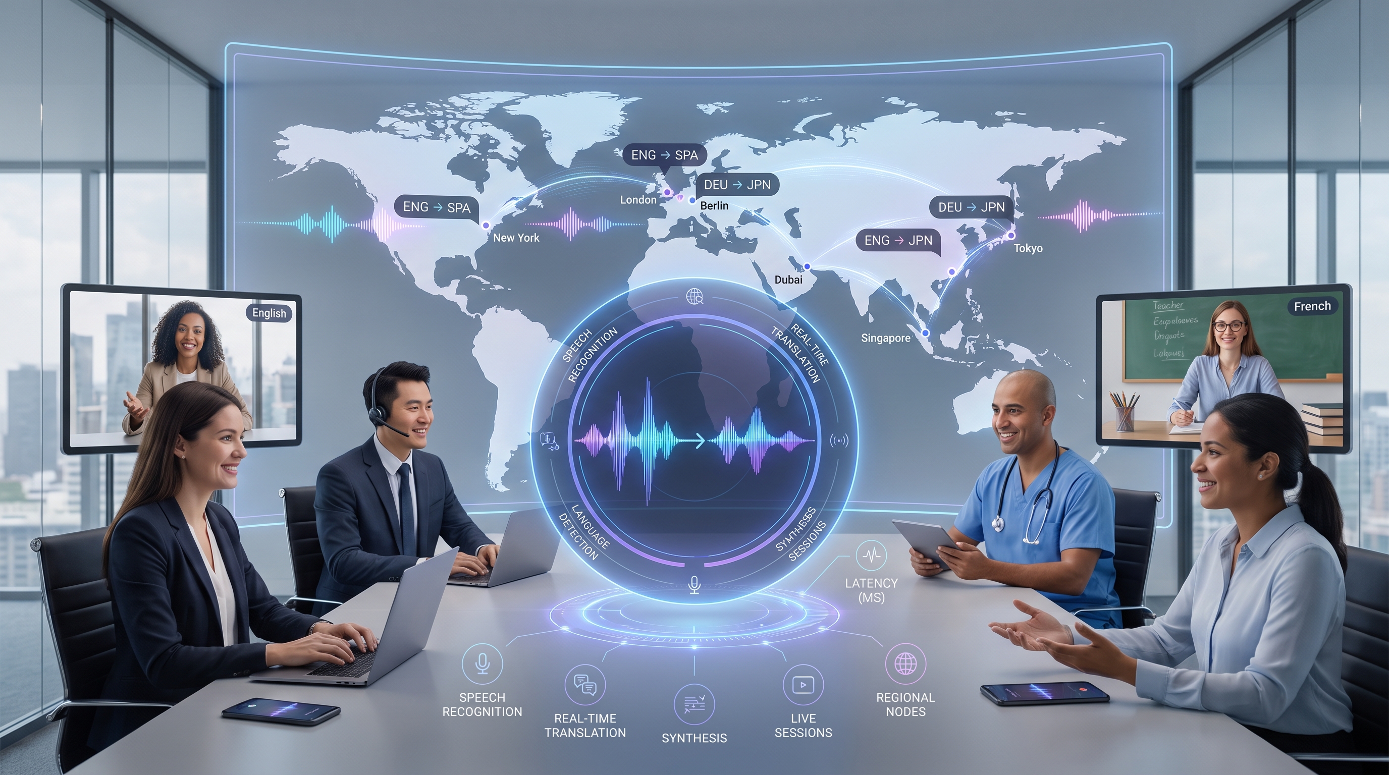 Enterprise Live Voice Translation Platform for 50+ Languages