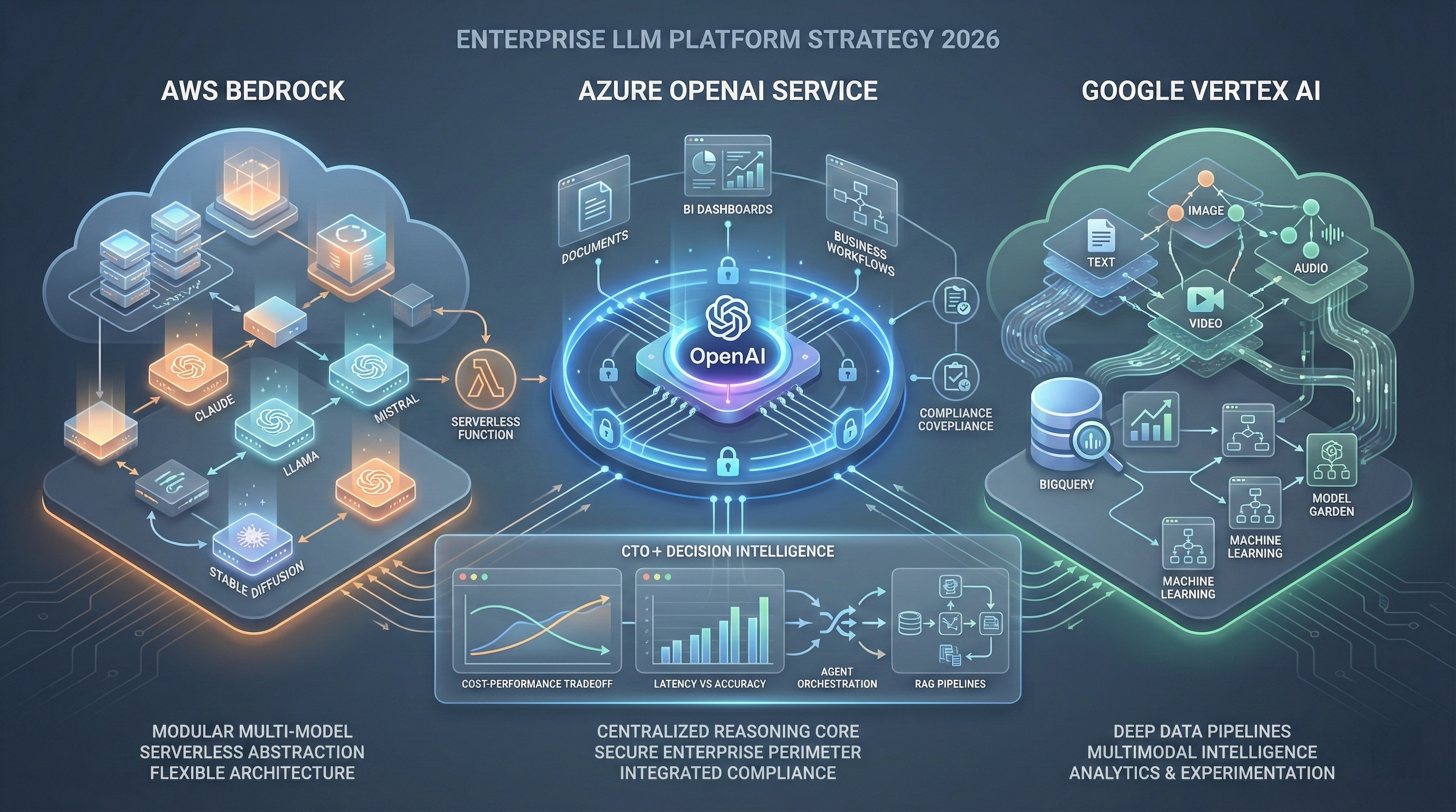 AWS Bedrock vs Azure OpenAI vs Vertex AI: Managed LLM Platforms 2026