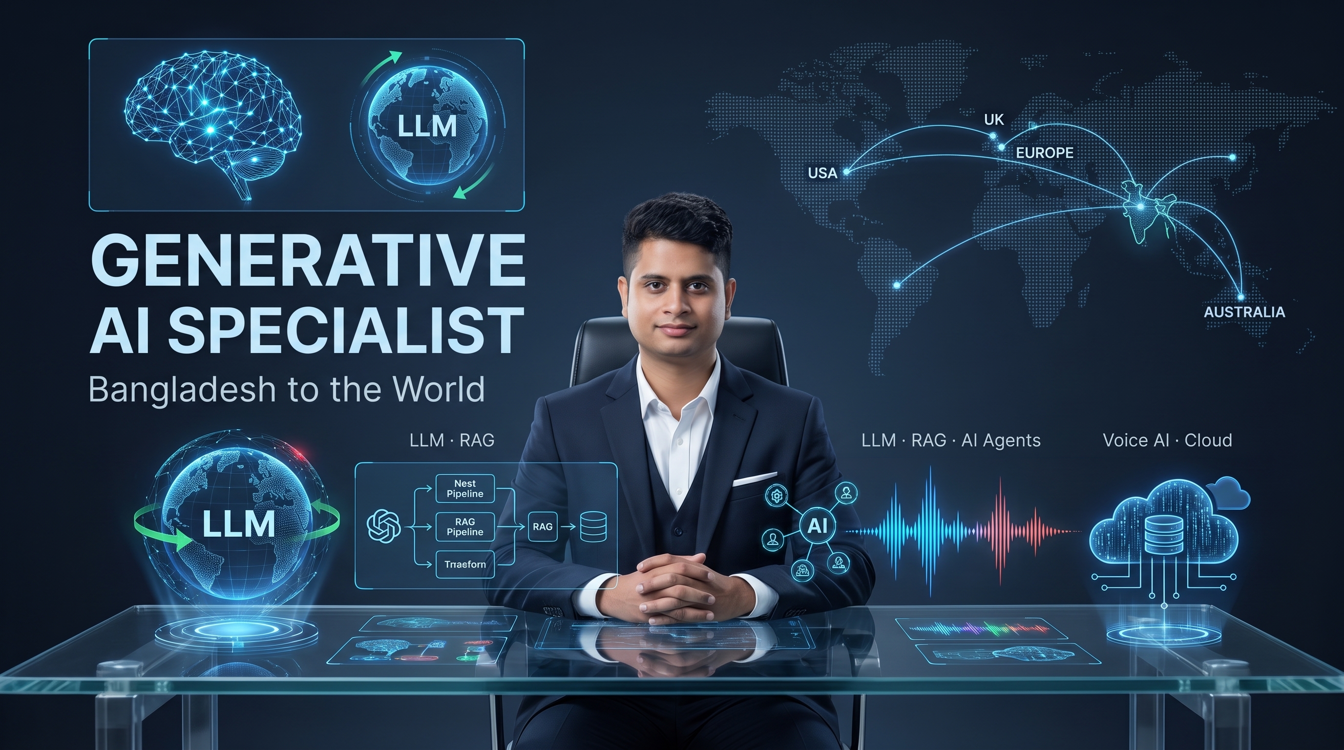 Best Generative AI Specialist in Bangladesh for Remote US, UK, AU & EU Clients