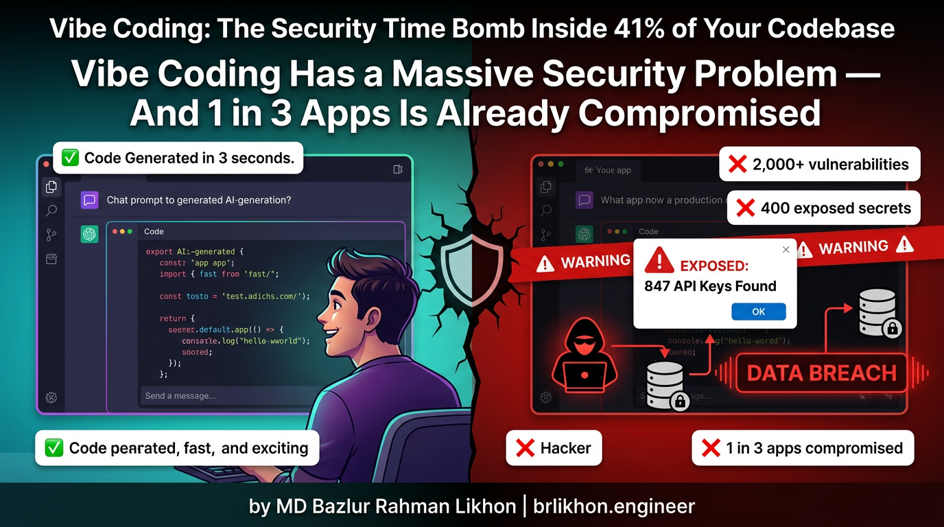 Vibe Coding Has a Massive Security Problem: One in Three AI-Generated Apps Is Already Compromised
