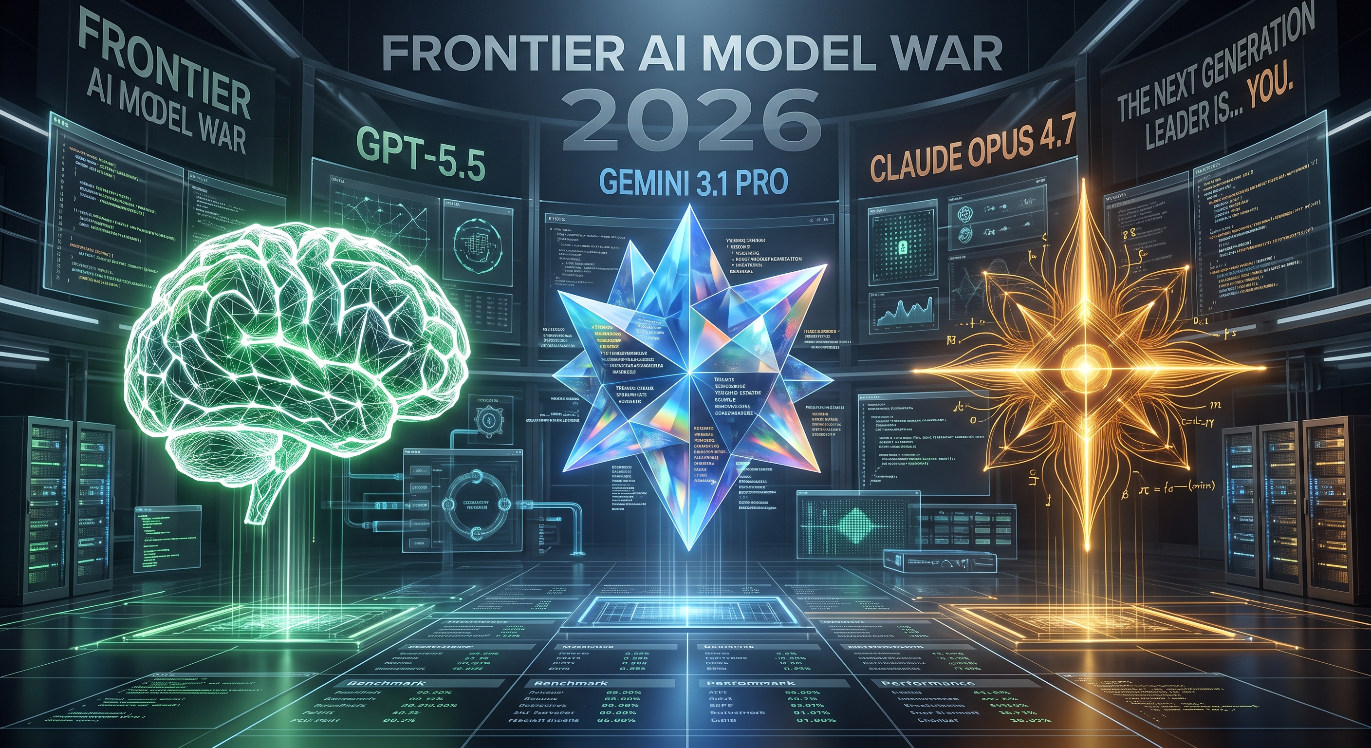 The Frontier AI Model War: GPT-5.5 vs. Gemini 3.1 Pro vs. Claude Opus 4.7